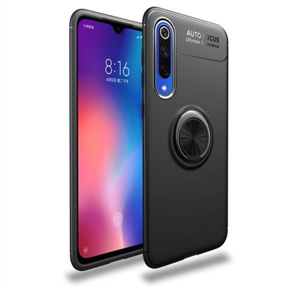 lenuo Shockproof TPU Case for Xiaomi Mi 9 SE, with Invisible Holder (Black)