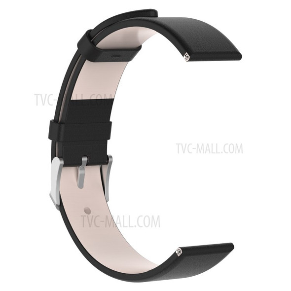 Genuine Leather Smart Watch Replacement Strap 18mm for Fossil Gen 4 - Black