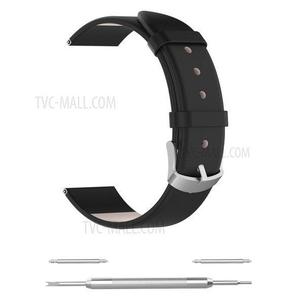 Genuine Leather Smart Watch Strap Replacement for Fossil Gen 5 - Black