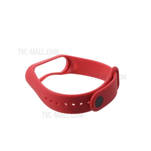 Soft TPU Wrist Sport Bracelet Replacement for Xiaomi Mi Smart Band 4 / Mi Band 3 - Red