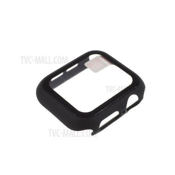 PC Frame Case Cover with Screen Protector Film for Apple Watch Series 3/2/1 42mm - Black