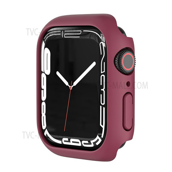 Hard PC Smart Watch Case Frame Protector for Apple Watch Series 7 41mm - Dark Red