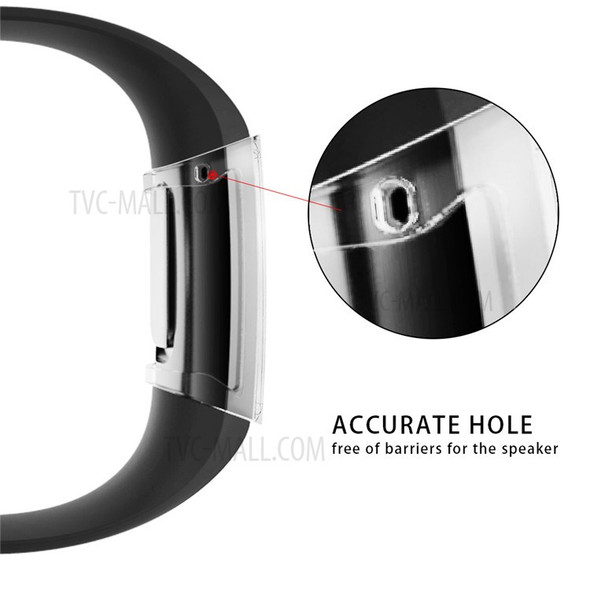 Clear All-wrapped TPU Protector Cover Watch Case for Fitbit Charge 3