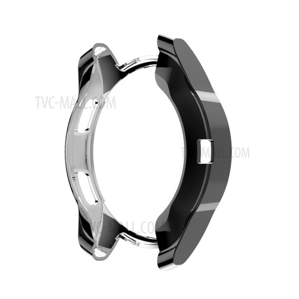 For Samsung Galaxy Watch 46mm All-wrapped Plated TPU Watch Protector Case - Black