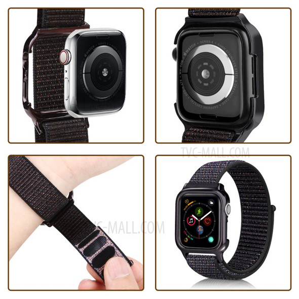 Soft Breathable Nylon Sport Loop Wrist Band Strap for Apple Watch Series 4 40mm - Multi-color