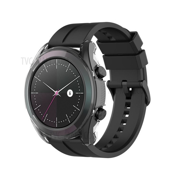 Soft TPU Cover Frame Case for Huawei Watch GT 42mm - Transparent