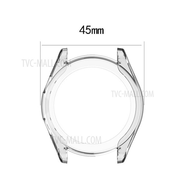 Soft TPU Cover Frame Case for Huawei Watch GT 42mm - Transparent