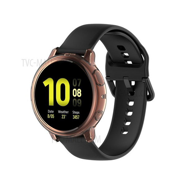 Multi-Color TPU Cover Bumper Frame Case for Samsung Galaxy Watch Active2 44mm R820 - Orange