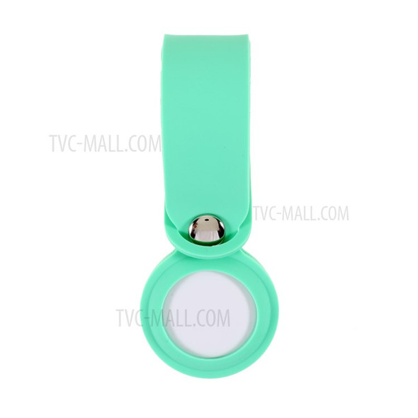 Long Fasionable Silicone Protective Case for AirTags - Cyan