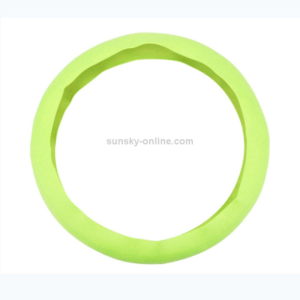 Silicone Rubber Car Steering Wheel Cover, Outside Diameter: 36cm(Green)