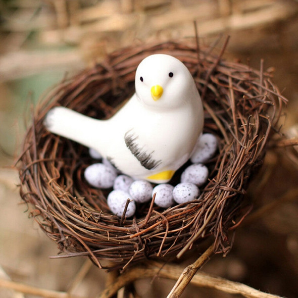 Rattan Nest Bird Bird Crafts Chicken Nest DIY Handmade Bird Nest Scene Props