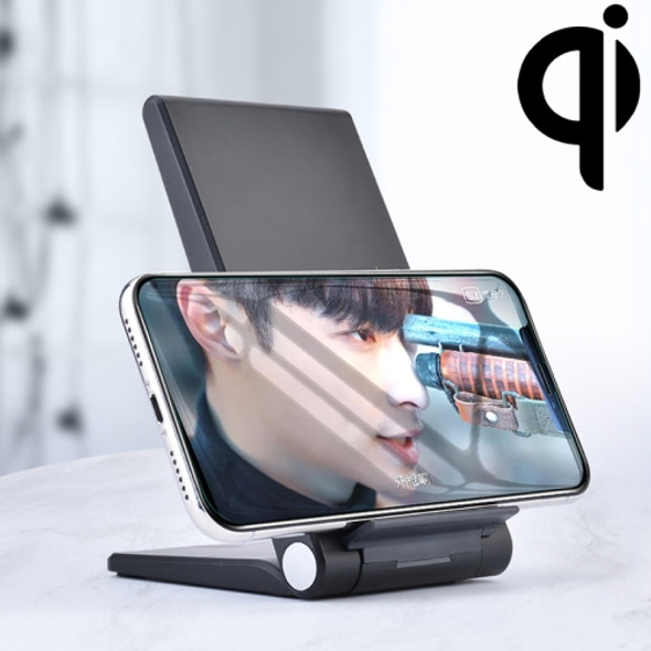 A10 10W QI Standard Intelligent Induction Creative Folding Wireless Charger Bracket (Black)