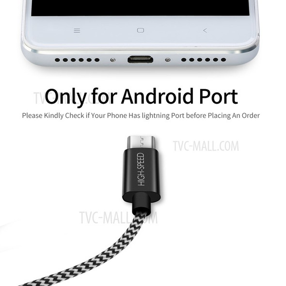 2.0M DUX DUCIS K-ONE Series Woven Pattern Micro USB Data Sync Charger Cable for Samsung HTC Huawei