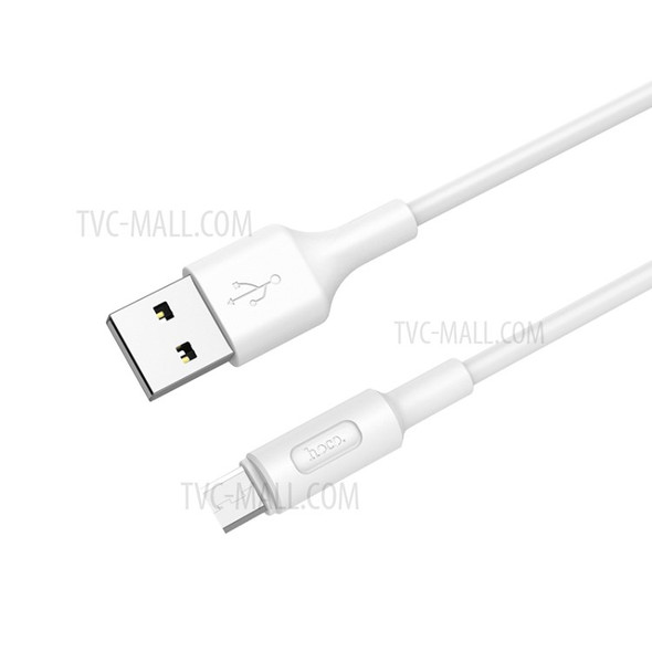 HOCO X25 1M Soarer Micro USB Data Sync Charging Cable - White