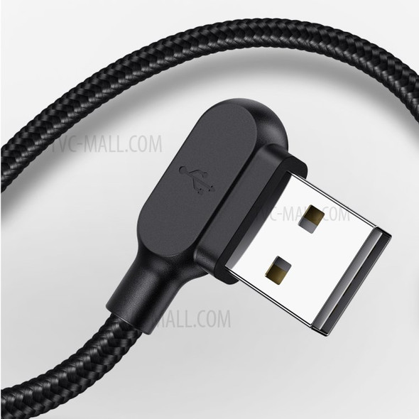 MCDODO CA-5772 90 Degree Angle 1.8m Nylon Braided Micro USB Charge Sync Gaming Cable