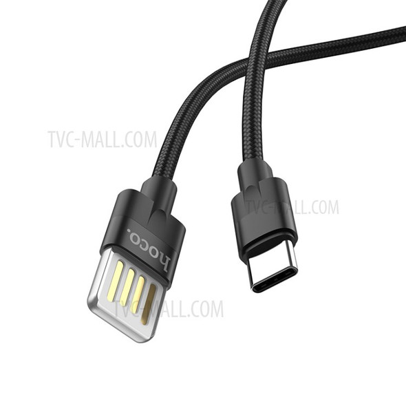 HOCO U55 Outstanding Charging Data Cable Type-C Cord for Samsung Huawei Xiaomi Etc. - Black
