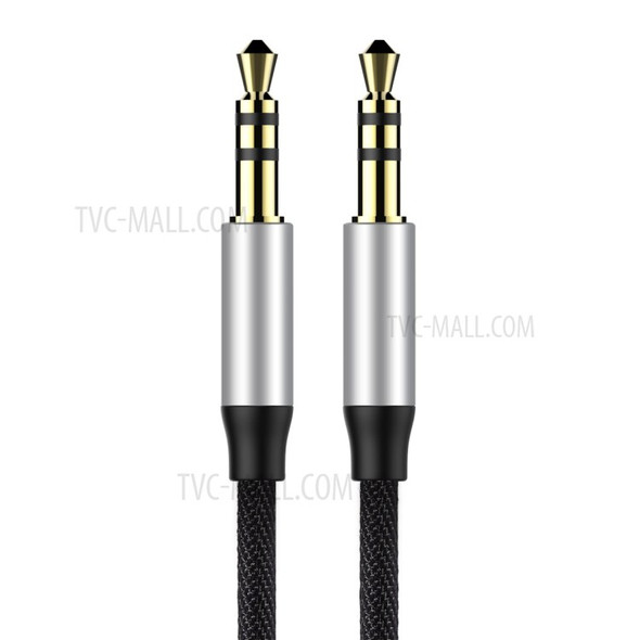 BASEUS M30 0.5m Male to Male Audio Cable for Phones, Tablets, PC devices - Black