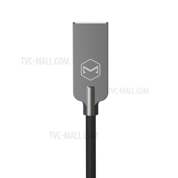 Mcdodo 1.2m Nylon Braided Auto Disconnect Lightning 8Pin Charging USB Cable - Grey