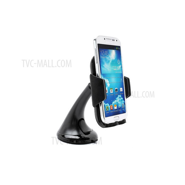 Latest Universal In Car Suction Cup Holder Mount for iPhone iPod Samsung HTC LG Nokia GPS etc - Black