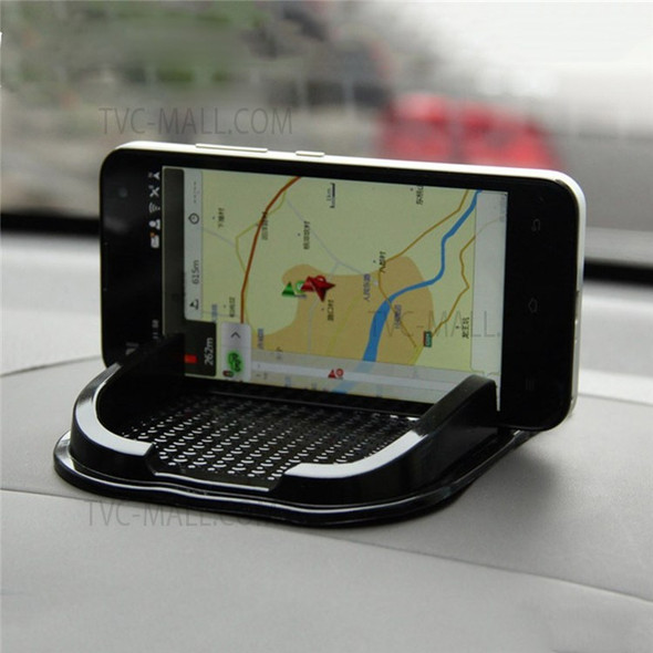 Car Phone Holder Car Phone Mount Silicone Car Pad Mat Dashboard Clip GPS Mounting Kit - Black