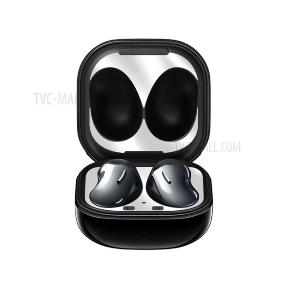 Electroplated Dustproof Protective Sticker for Samsung Galaxy Buds Live - Black