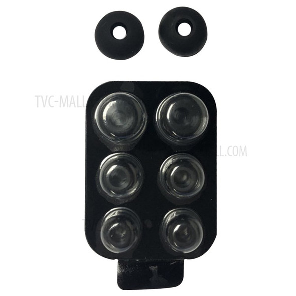 4 Pairs Non-slip In-ear Silicone Earbud Cap Tip Cover Set for Beats Power 2/3 - Black