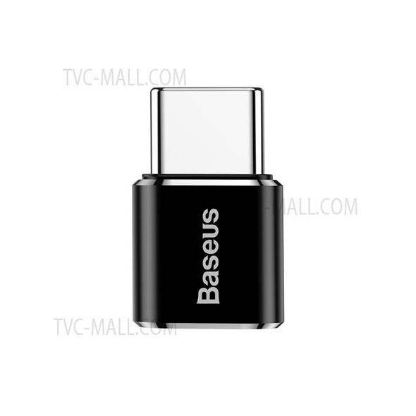 BASEUS Mini Micro USB Female to Type-c Male Adapter Converter - Black