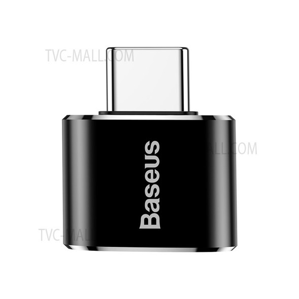 BASEUS Mini USB Female to Type-c Male Adapter Converter - Black