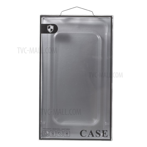 20Pcs/Lot Paper + Phone Case Retail Packing Box for iPhone 8 Plus/7 Plus Cases - Silver Paper / Black Edge
