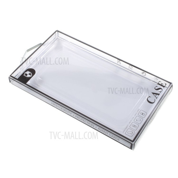 20Pcs/Lot Paper + Phone Case Retail Packing Box for iPhone 8 Plus/7 Plus Cases - Silver Paper / Black Edge