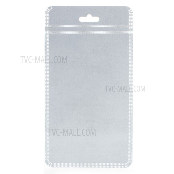 50Pcs/Lot Cloth and PET Packaging Bag for iPhone Case, Inner Size: 16 x 10cm - Silver Color