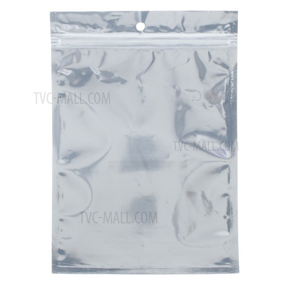 100Pcs/Lot Ziplock Silver Color Package Bag for Samsung Galaxy Star S5280 S5282 Cases Cables, Size: 11.5 x 9cm