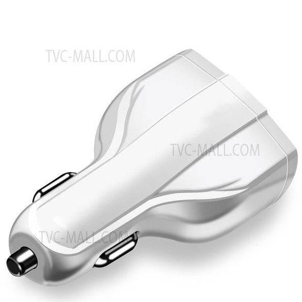 Car Charger PD + Dual USB Triple Port Fast Charge Cigarette Lighter Adapter for 12-24V Car SUV - White