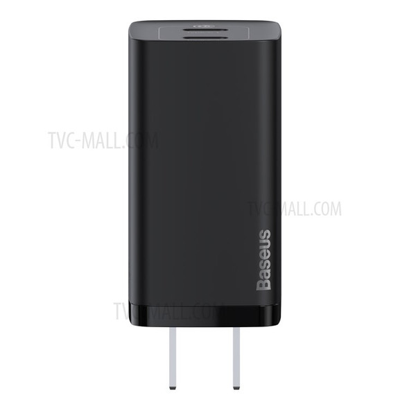 BASEUS GaN2 Lite Quick Charger C + C Ports Travel Charger Wall Charger 65W [CN Plug] - Black