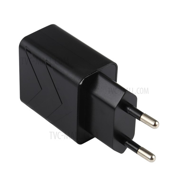 LZ-715 18W QC 3.0 USB Fast Charging Smart Phone Charger Travel Wall Power Adapter for iPhone Huawei - Black EU Plug