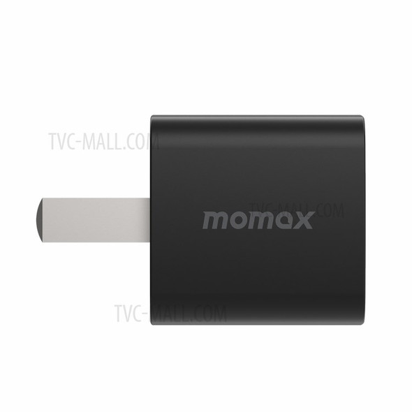 MOMAX USB-C PD 20W Home Travel Fast Charging Wall Charger Power Adapter CN Plug - Black