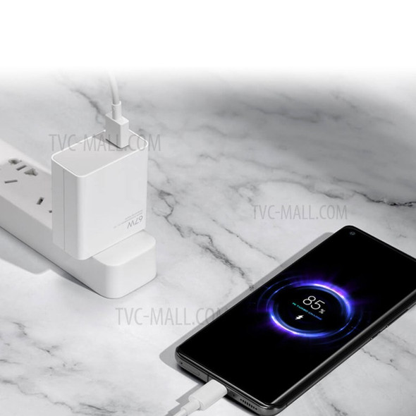 XIAOMI MDY-12-ES 67W Wall Charger with Type-C Charging Cable Travel Charger Set