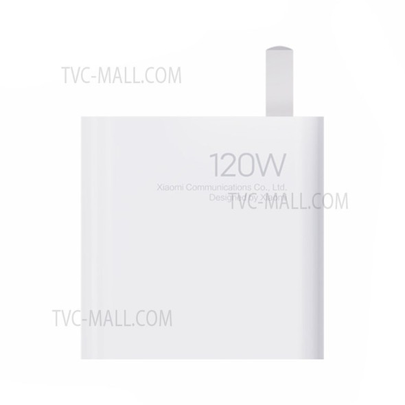 XIAOMI MDY-13-ET 120W Simple Style Fast Charger Lightweight Wall Charger Adapter with Type-C Charging Cable