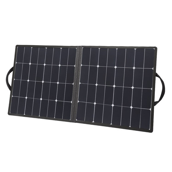 HAWEEL HWL2732 Large Size 100W 2-Large-Panel Foldable Solar Panel Charger USB Port Travel Solar Charger with Portable  Handle