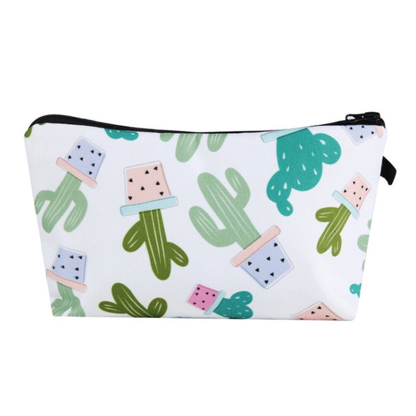 3 PCS Printing Makeup Bags With Multicolor Pattern Cute Cosmetics Pouchs For Travel Ladies Pouch Women Cosmetic Bag(hzb716)