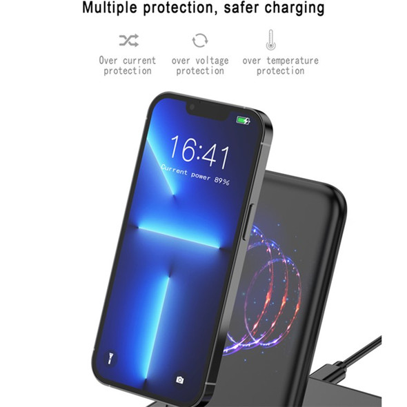 V5-2 3 in 1 for Mobile Phone / Watch / Headset Desktop Wireless Charger 15W Max Charging Dock Stand