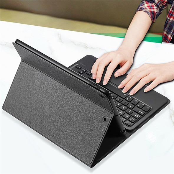 DUX DUCIS For iPad 10.2 (2021)/(2020)/(2019) Adjustable Stand PU Leather Tablet Case Detachable Bluetooth Touchpad Keyboard
