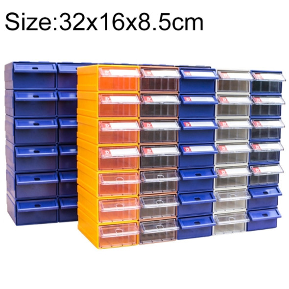 Thickened Combined Plastic Parts Cabinet Drawer Type Component Box Building Block Material Box Hardware Box, Random Color Delivery, Size: 32cm x 16cm x 8.5cm