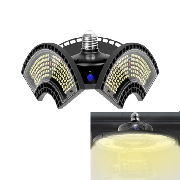 100W 3000K Warm White Light Waterproof Deformable Folding Garage Light LED UFO Mining Lamp, Light Perception Version