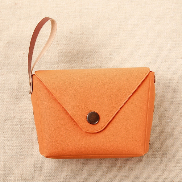 Cute Candy Color Small Purse Coin Bag Key Bag(Orange)