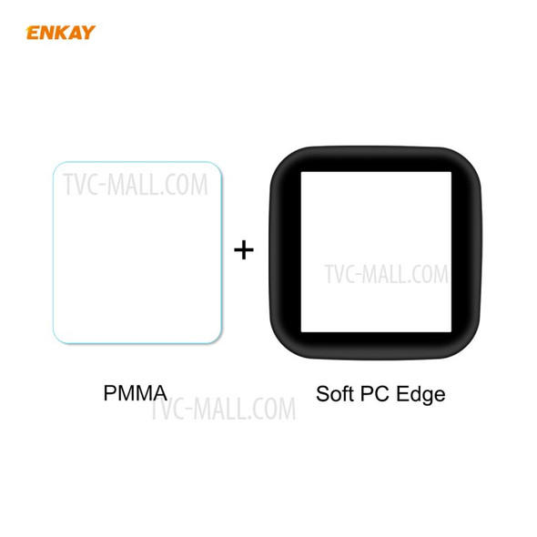 2Pcs/Set ENKAY HAT PRINCE for Fitbit Versa 2 3D PC Edge + PMMA Full Coverage Screen Protector Film