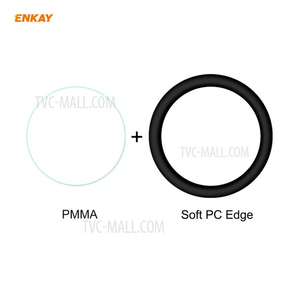 2Pcs/Set ENKAY HAT PRINCE 3D PC Edge + PMMA Full Coverage Screen Protector for Samsung Galaxy Watch Active2 44mm