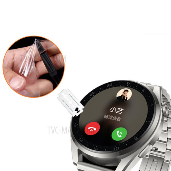 Soft TPU Smart Watch Anti-explosion Screen Protective Film for Huawei Watch 3 Pro D41mm