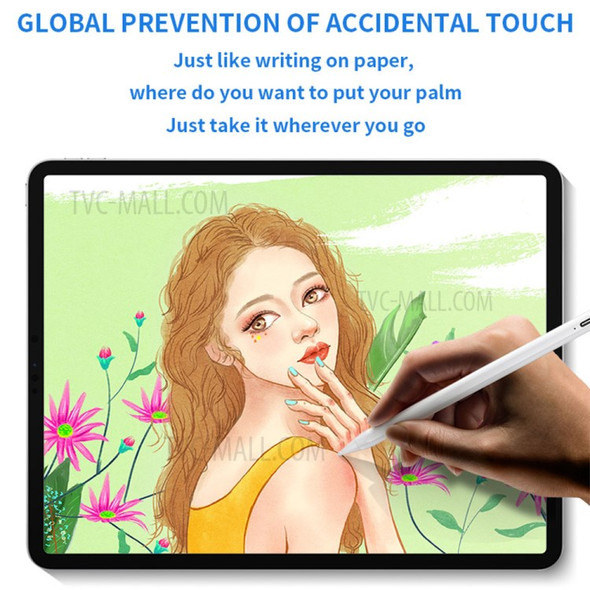 For Apple Pencil 4th Generation Palm Rejection Tilt Sensitivity Magnetic Adsorption Capacitive Stylus Pen for iPad (2018 and Later)