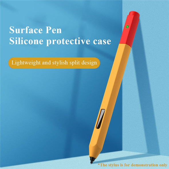 For Microsoft Surface Pen Liquid Silicone Protective Pencil Case Dust Proof Wrap Cover Sleeve - Orange